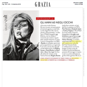 Gli anni 60 negli occhi articolo Grazia